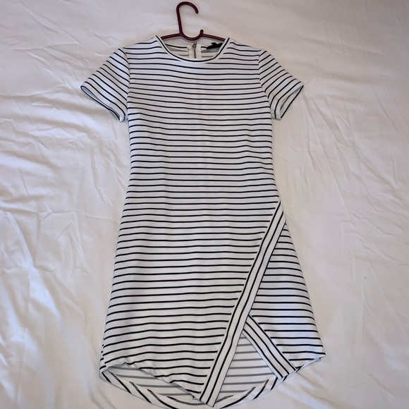 Navy Blue and White Stripe Dress - Picture 1 of 1